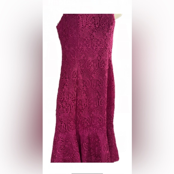Eliza J Magenta Lace Sleeveless Sheath Dress (Size 4) - Picture 10 of 14